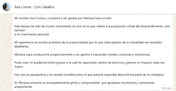 ana c testimonio